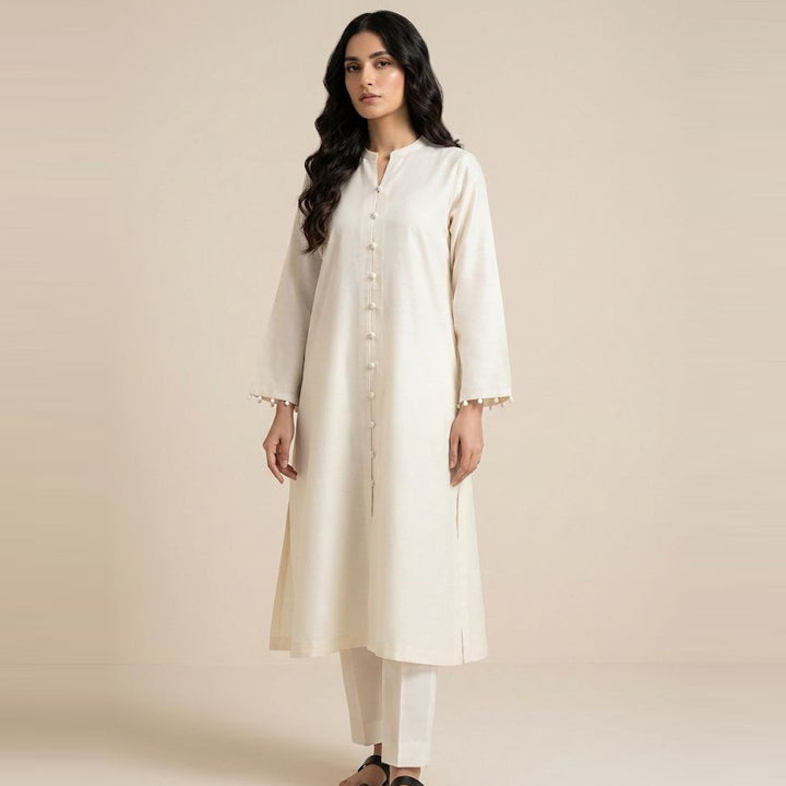 Cream Minimal Co-Ord Set (CO-04)