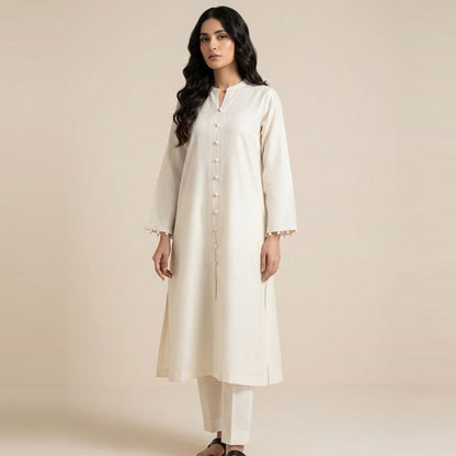 Cream Minimal Co-Ord Set (CO-04)