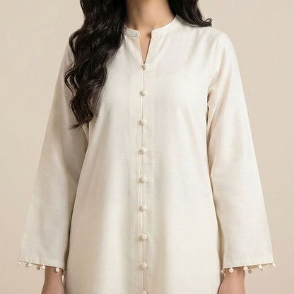 Cream Minimal Co-Ord Set (CO-04)