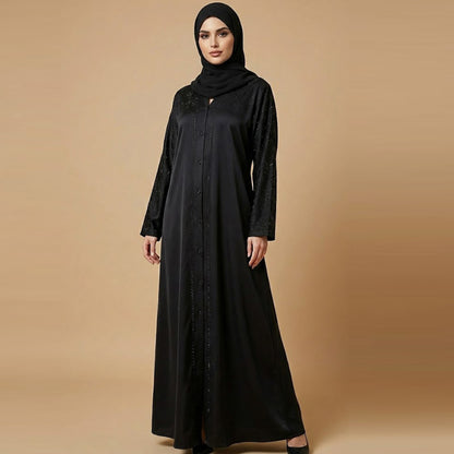Black Embellished Abaya (AB-01)