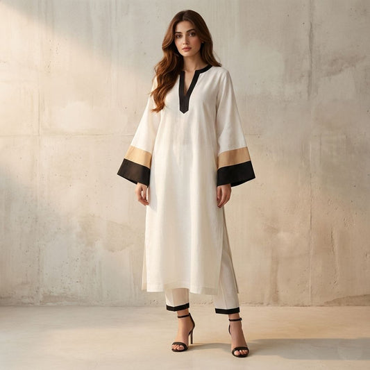 Ivory Luxe Co-Ord (CO-17)