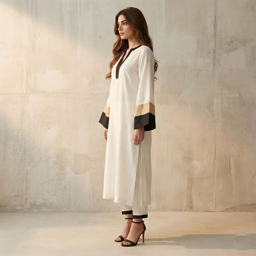 Ivory Luxe Co-Ord (CO-17)