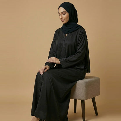 Black Embellished Abaya (AB-01)